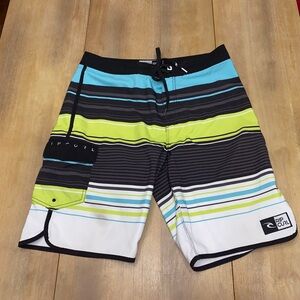 Rip Curl Men's Swim Shorts - Aqua, Lime, Black
